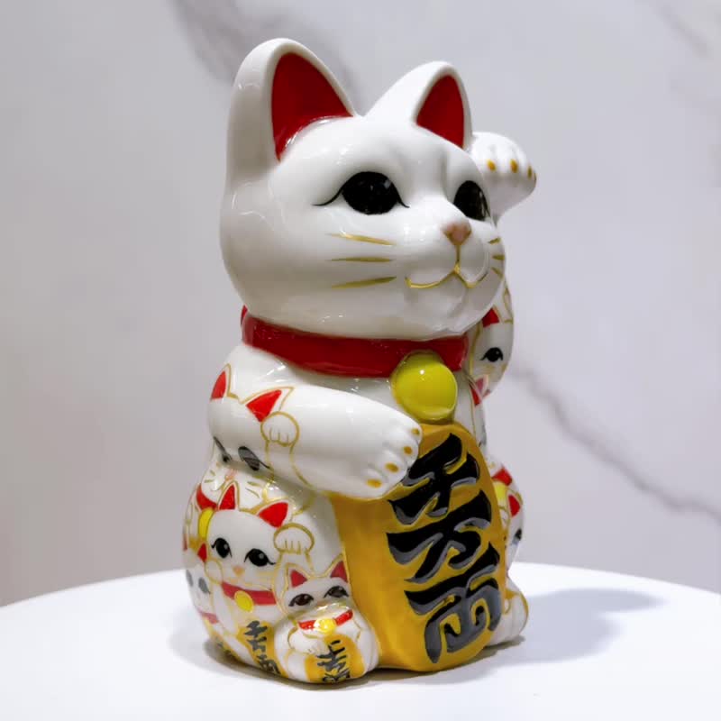 【彩绘猫阵】日本清水烧招财猫 | 色绘 猫阵 - 摆饰 - 瓷 多色