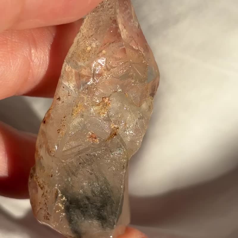 天然水晶 水晶簇 深蓝兔毛 水晶原矿 天然原石 水晶 crystal 摆设 - 摆饰 - 水晶 蓝色