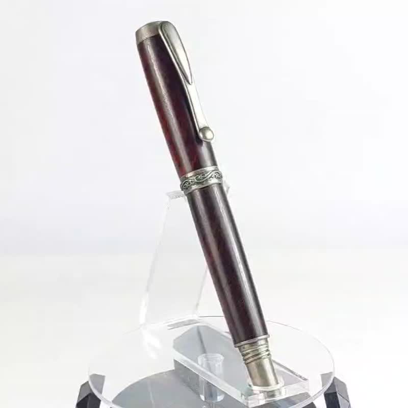 小叶紫檀太极钢笔 /手工钢笔/KOBE手工笔 - 钢笔 - 木头 
