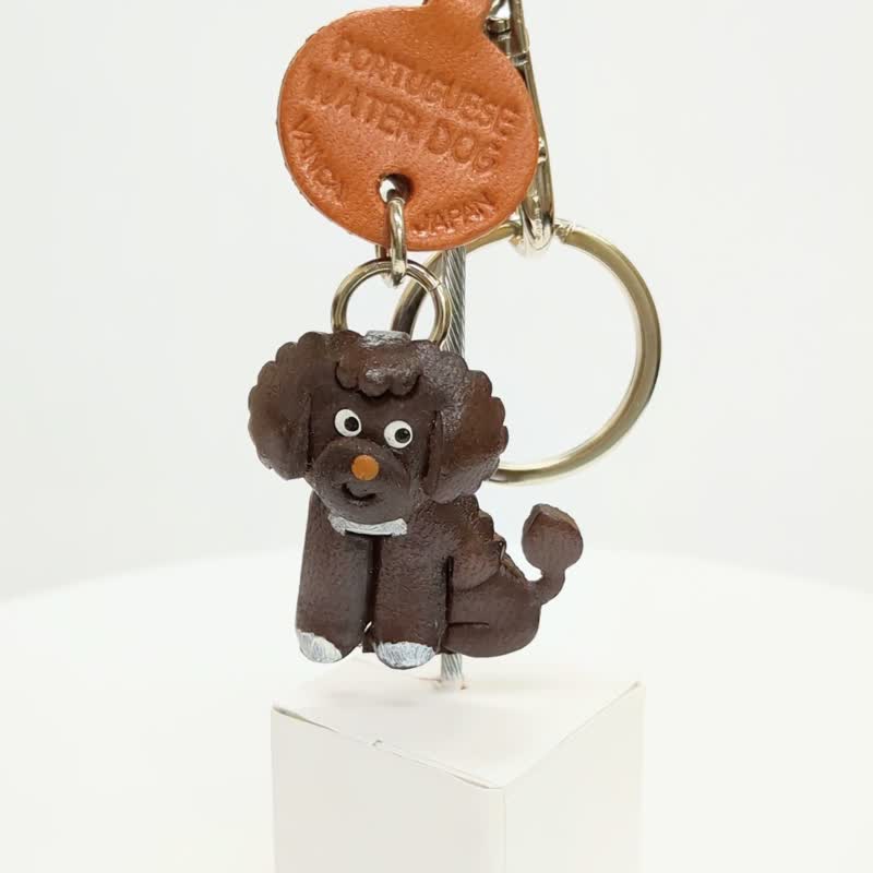 葡萄牙水犬真皮钥匙圈牵引绳饰物日本手工制作 VANCA - 钥匙链/钥匙包 - 真皮 