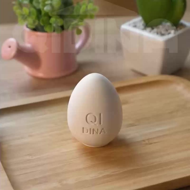 QIDINA  2 入组 - 台湾手工蛋型彩色除湿除臭冰箱圭藻土 - 收纳用品 - 环保材料 