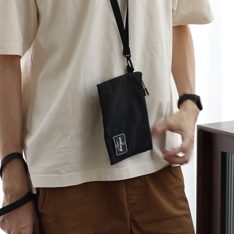 sobag山系尼龙布手挽手机包男中性轻便防泼溅手拎零钱证件卡包女 - 手拿包 - 尼龙 