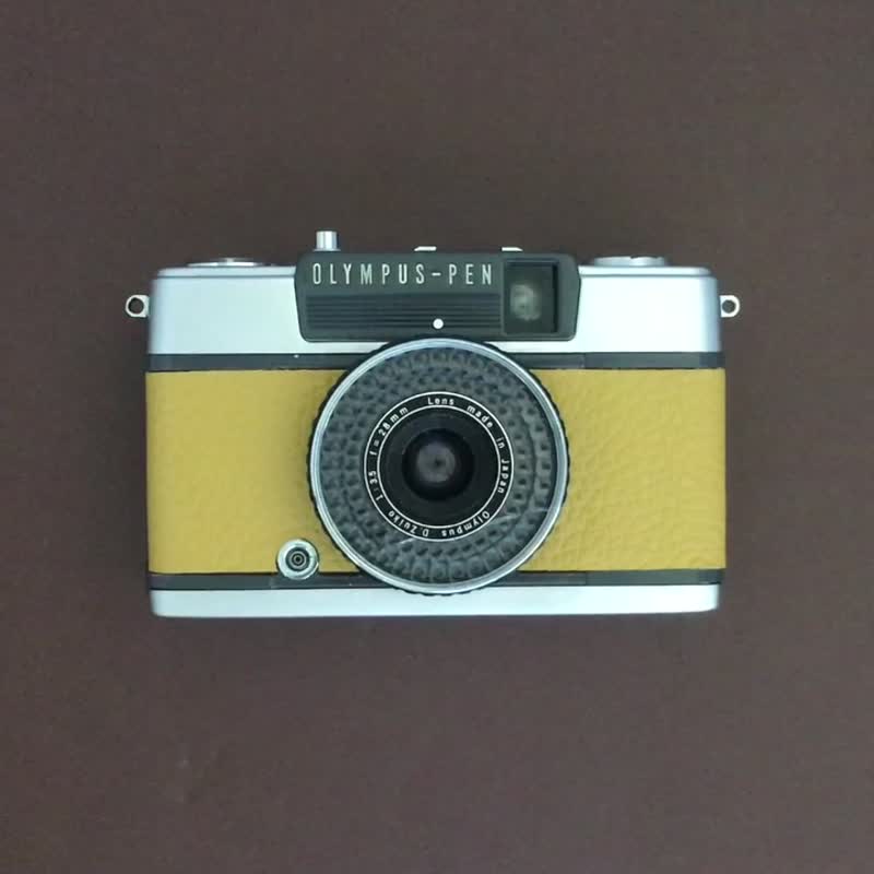 Olympus PEN EE-2 半格底片相机 芥末黄真皮 附 3 个月保固 - 相机 - 其他金属 黄色