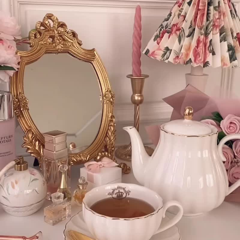 英伦风格陶瓷茶壶白色 - 茶具/茶杯 - 陶 白色