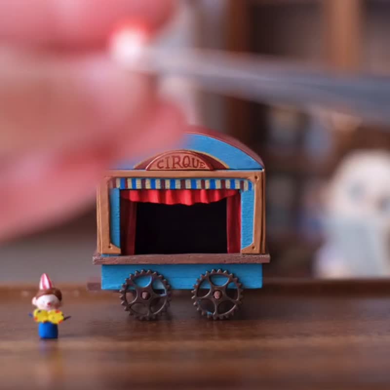 【棉花星球】小丑剧场 - 玩偶/公仔 - 木头 多色