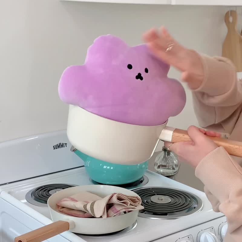 查尼熊云垫（白色）/小熊抱枕/麻吉垫 - 枕头/抱枕 - 聚酯纤维 紫色