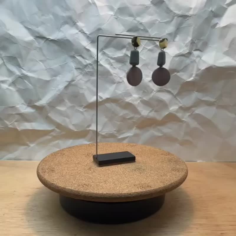 Earrings &amp; pierced earrings stand (stud) (hook) for photography - 其他 - 其他金属 