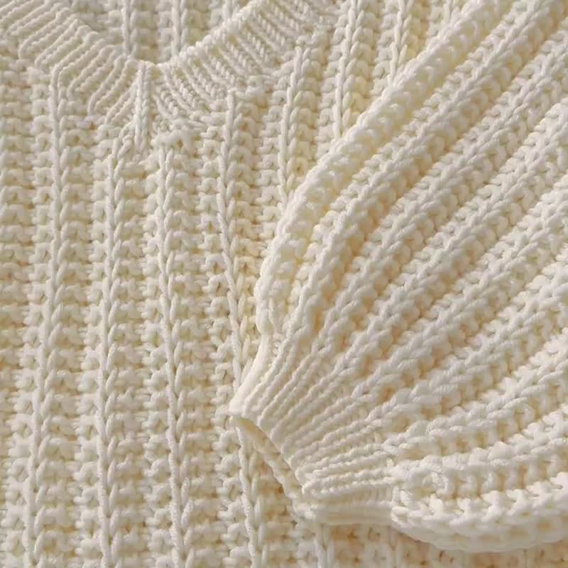 Oversized sweater for women Womens pullover sweater Wool sweater - 女装针织衫/毛衣 - 羊毛 