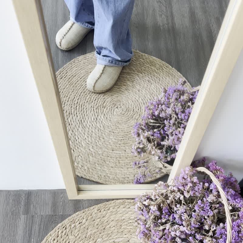 麻布凉鞋 - 手工制作 - 拖鞋 - 其他人造纤维 卡其色