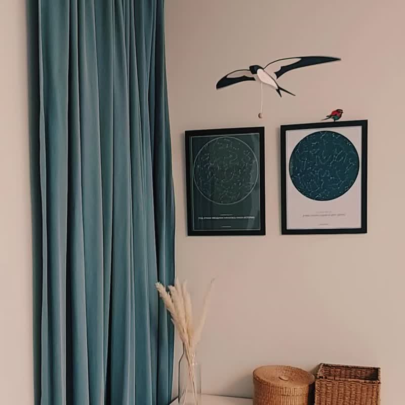 Interior toy Wooden flying bird - 桌游/玩具 - 木头 蓝色