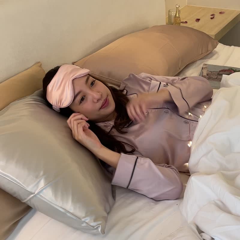 【U好眠/情人节礼盒】真蚕丝眼罩/睡眠眼罩-100%顶级桑蚕丝 - 寝具 - 丝．绢 多色