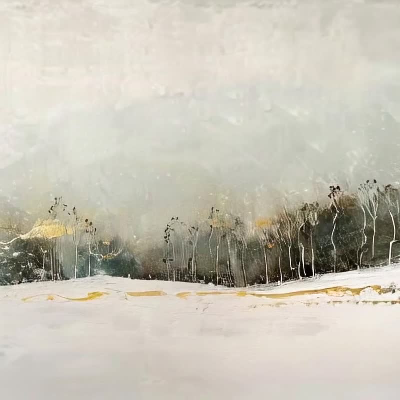 冬日金晖 - 山系列 / 光影交织微喷画 / 客厅书房现代装饰挂画 - 海报/装饰画/版画 - 棉 