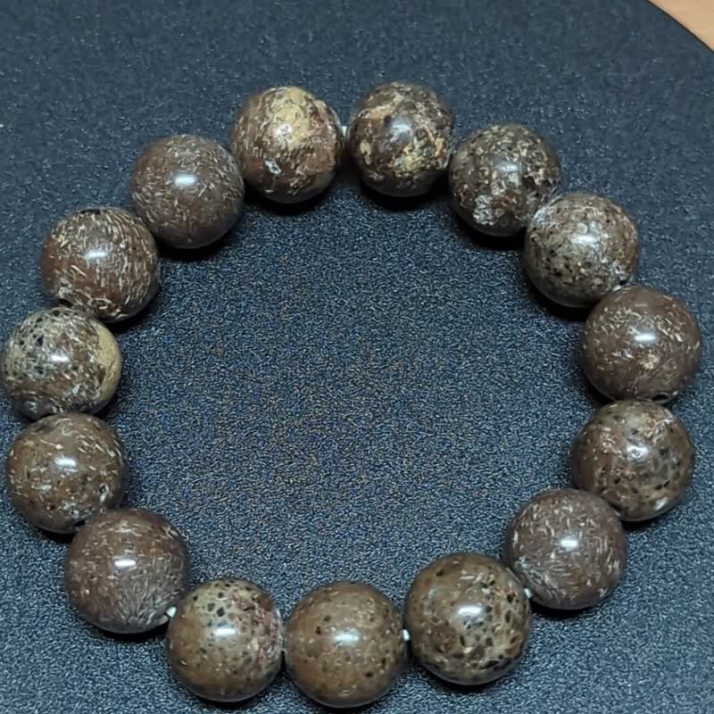 【运好气】 龙宫舍利黑金刚手链 稳重 强大 避邪化煞 力量 保护 - 手链/手环 - 石头 