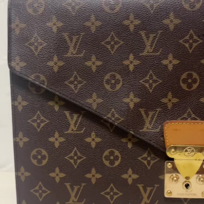 正品路易威登 Conseiller 公文包商务包手提包 Monogram M53331 二手 - 公文包/医生包 - 其他材质 咖啡色