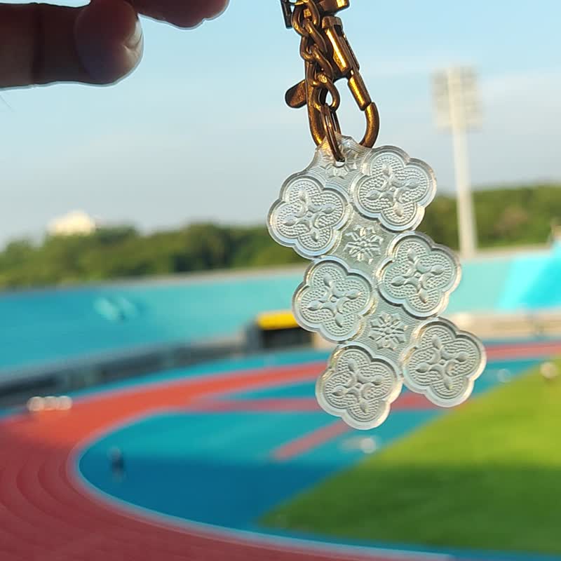 海棠花钥匙圈 | 台湾窗花的美好MIT - 钥匙链/钥匙包 - 其他材质 