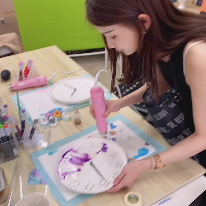 酒精墨水流动画【体验课程】【1人成团】钟情一生+随行杯 - 插画/绘画/写字 - 塑料 