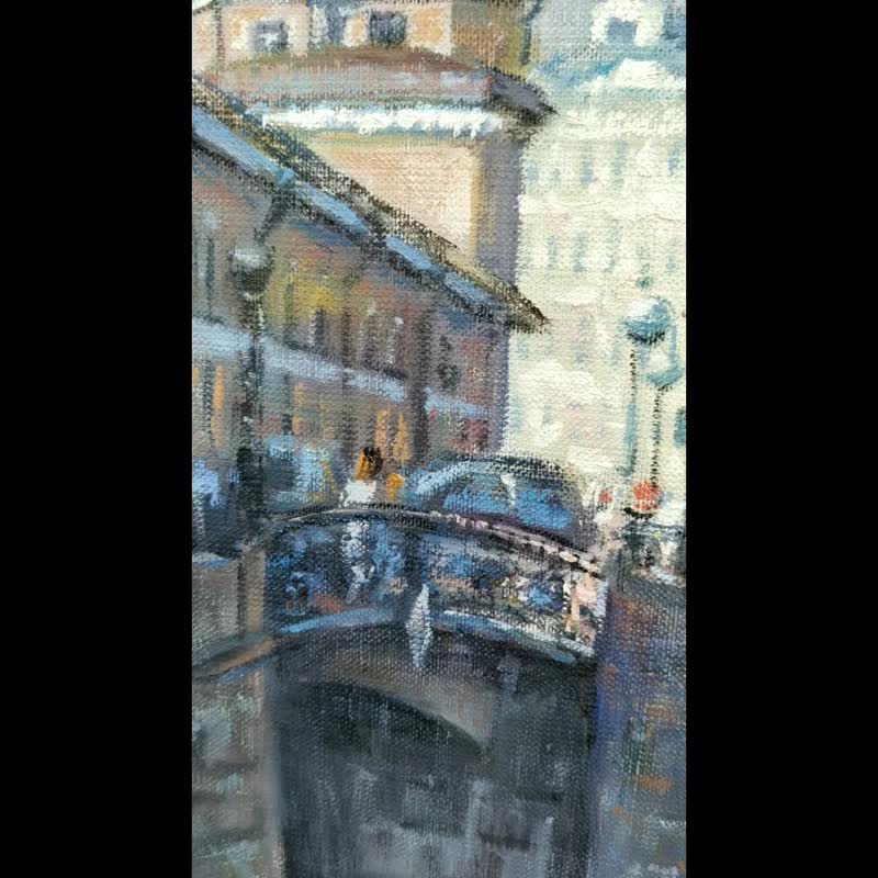 圣彼得堡绘画 城市景观 Petersburg Painting Cityscape Original Art 油畫原作 City Landscape - 海报/装饰画/版画 - 其他材质 多色