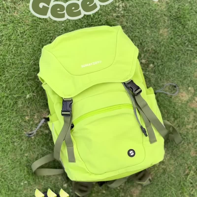 城市公园系列 户外露营工装风机能轻量双肩后背包 莓酱紫 - 后背包/双肩包 - 尼龙 