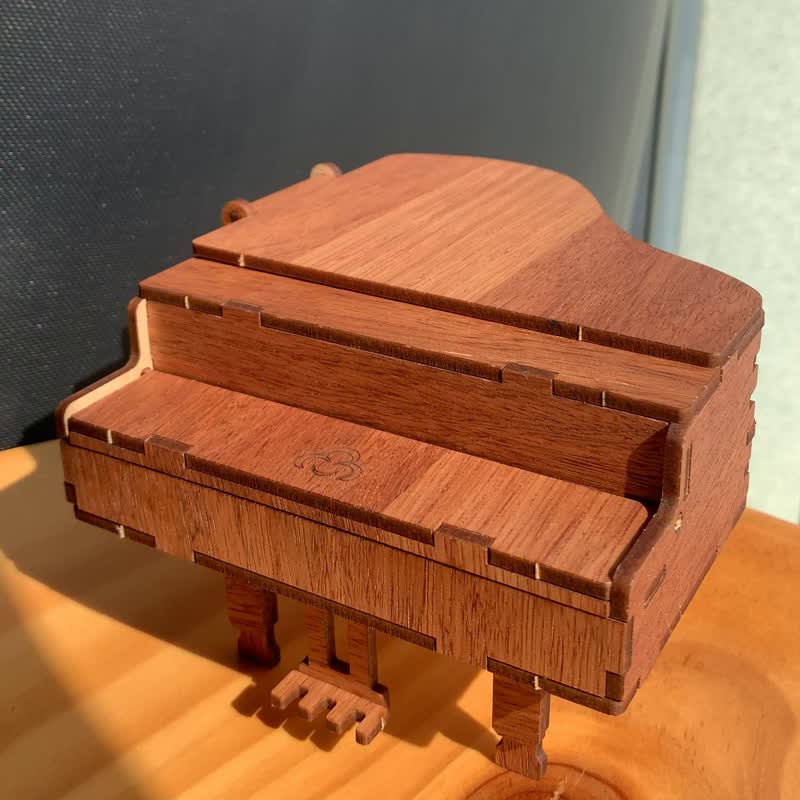 【手作DIY】小钢琴 音乐系 可爱 木制摆饰 质感 圣诞情人节 毕业 - 木工/竹艺/纸艺 - 木头 橘色