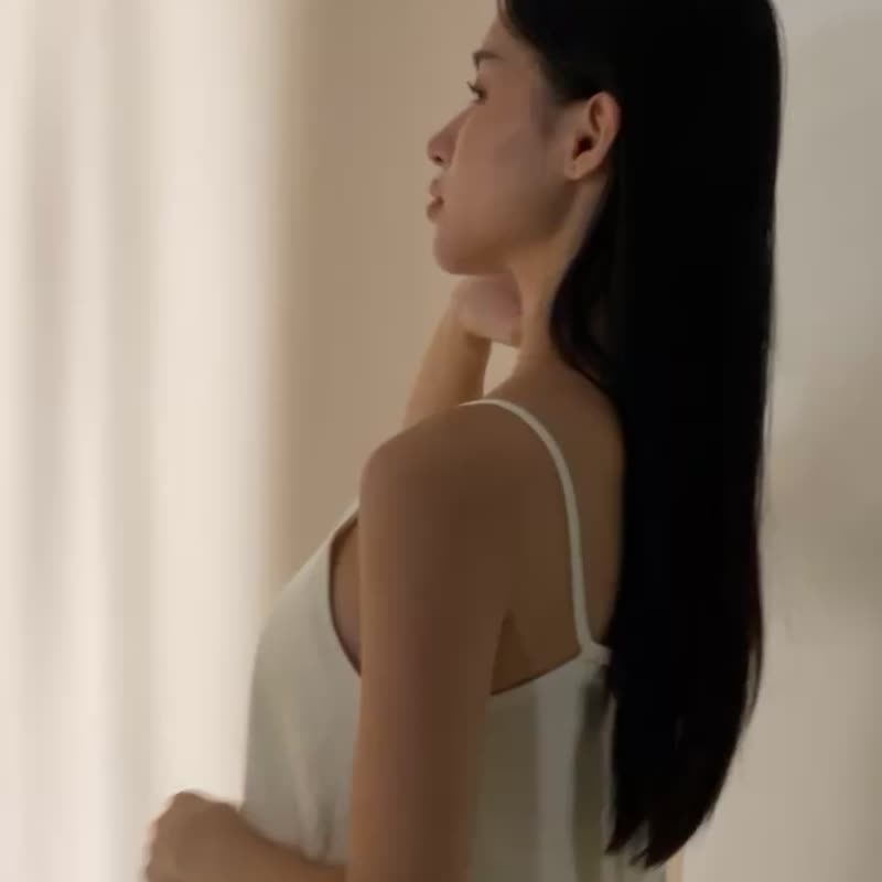 今天不出门-慵懒式洋装 - 洋装/连衣裙 - 聚酯纤维 白色