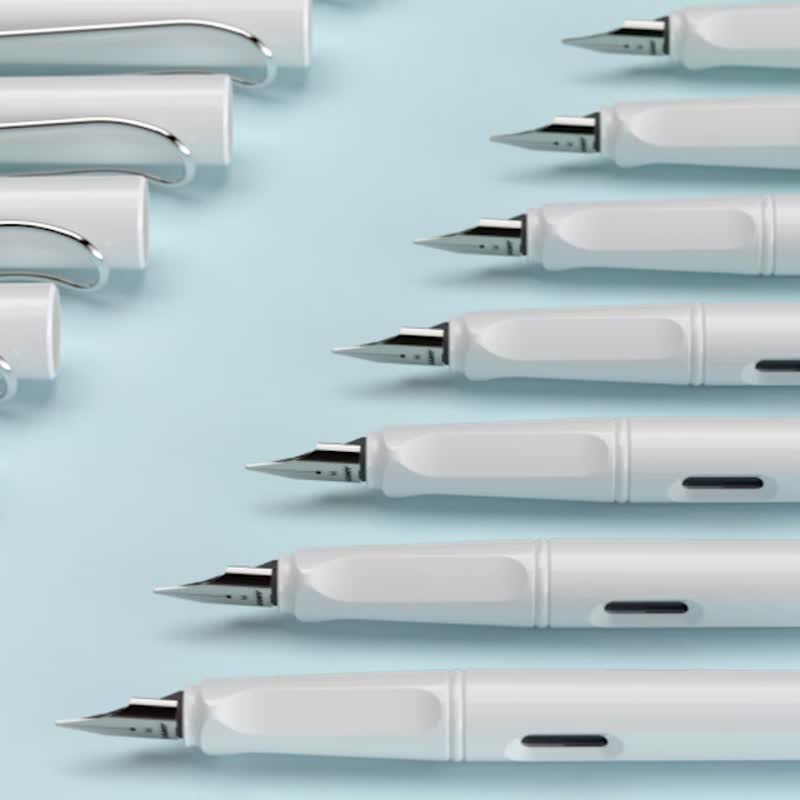 【雷雕刻字】LAMY safari 钢笔 单入礼盒 (送二盒卡水) - 薄荷绿 - 钢笔 - 塑料 绿色