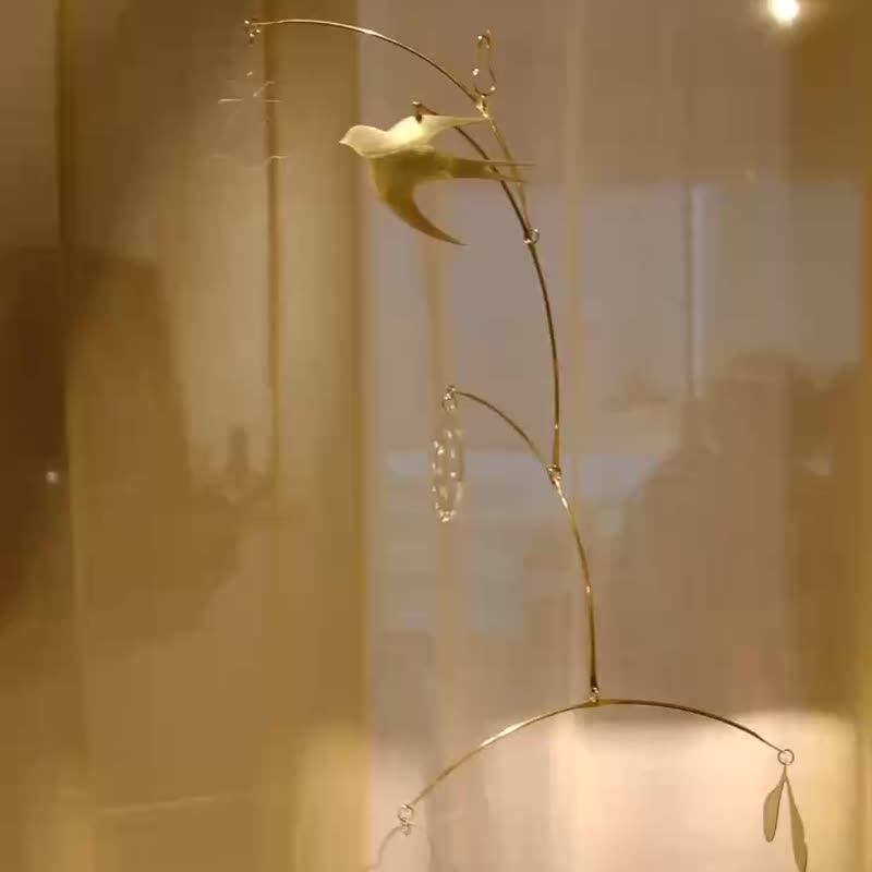 恬日 - 黄铜平衡挂饰 五件组 定制化礼物 - 摆饰 - 铜/黄铜 金色