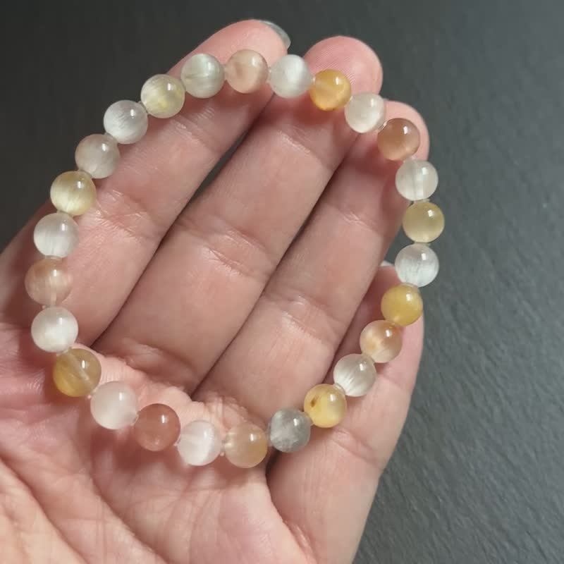 小精品猫眼兔毛手串 - 手链/手环 - 水晶 多色