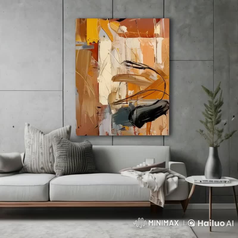 10080抽象画-无框画 | 装饰画 | 油画 | 挂画 | 室内设计 |入厝礼 - 海报/装饰画/版画 - 其他材质 多色