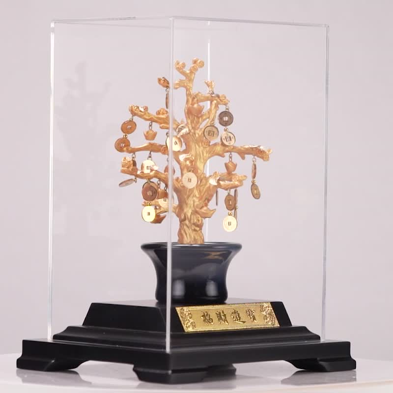 招财树│开业开市、开幕乔迁推荐│毕业礼物 居家摆饰 新居落成 - 摆饰 - 24k 金 金色