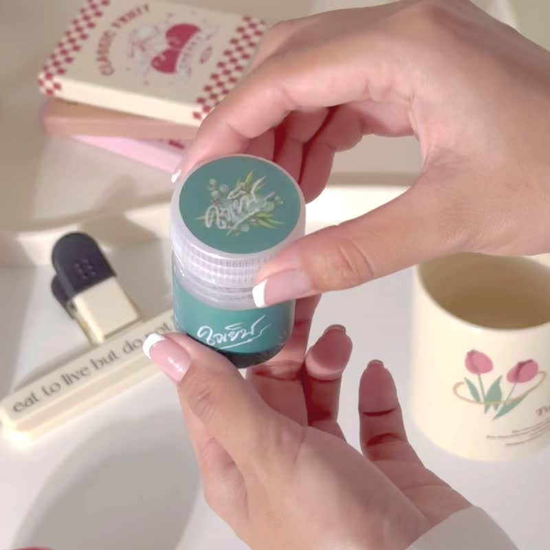 JAIYEN 草本吸入器（绿色/粉红色/蓝色）20ml。 - 旅行套装 - 塑料 白色