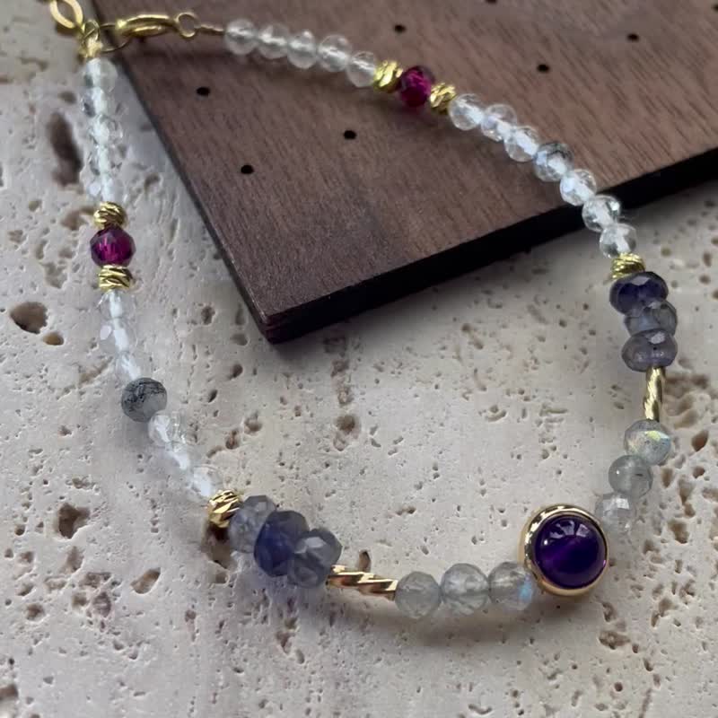 异域风情紫水晶手链 - 手链/手环 - 水晶 紫色