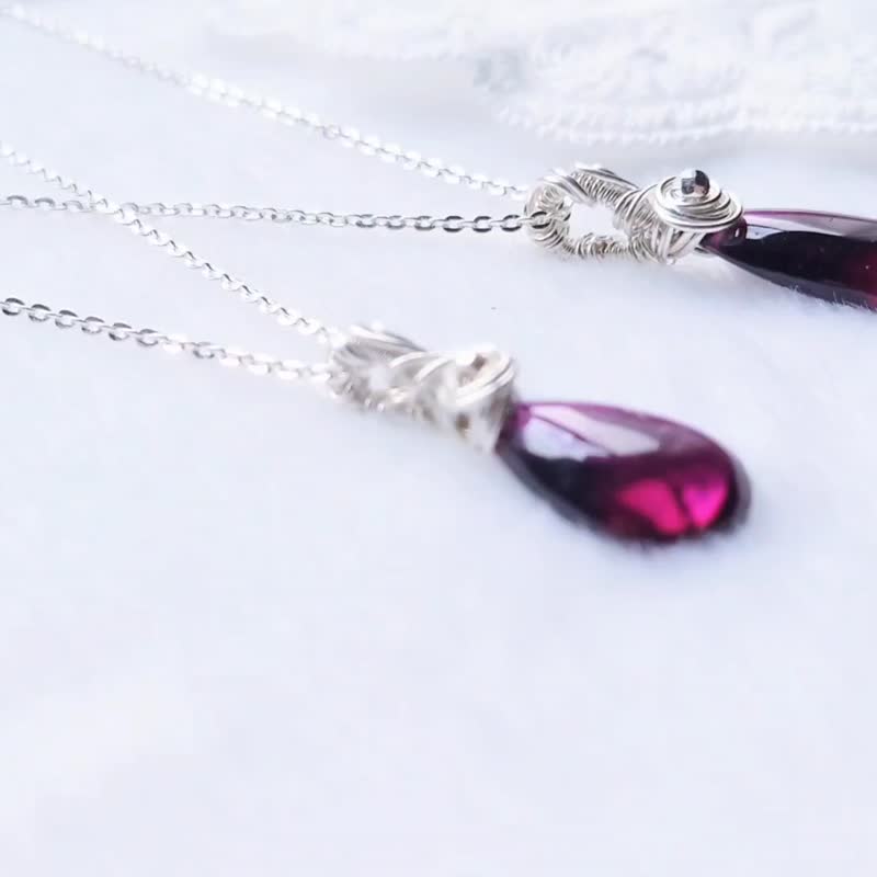【 华尔兹 】紫牙乌 纯银项链 - 项链 - 宝石 