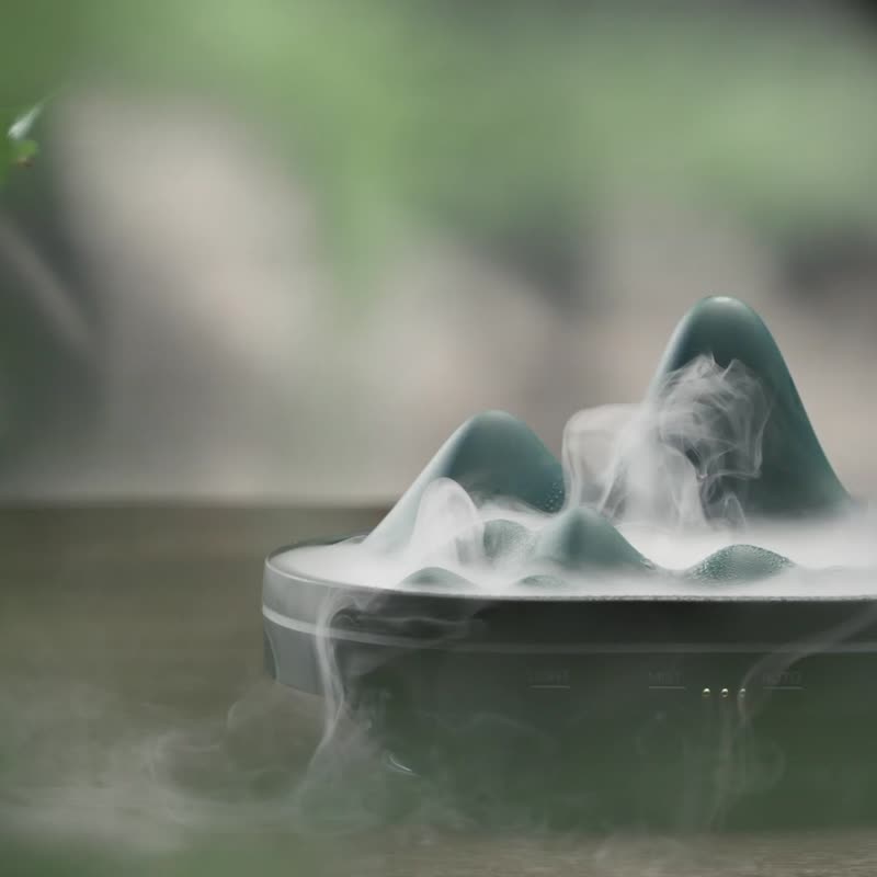 山雾阿里山陶瓷香氛机+5ml精油 - 香薰/精油/线香 - 陶 