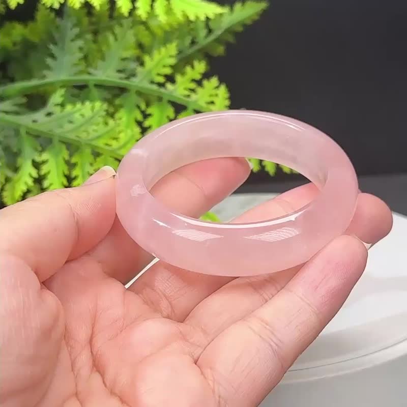 福利款 粉晶手镯 49MM - 项链 - 水晶 粉红色
