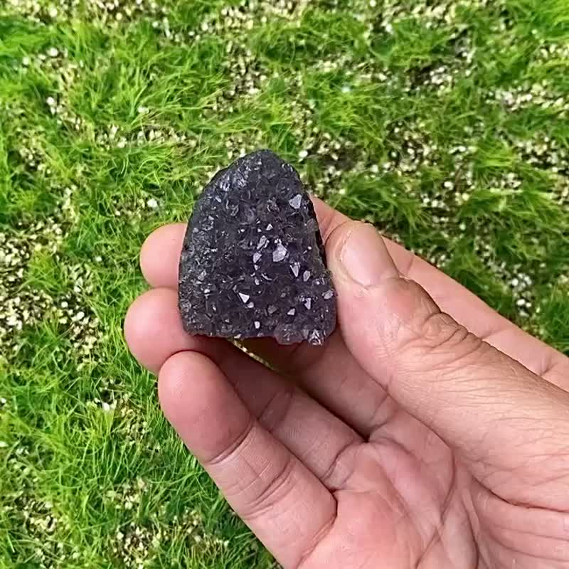 天然可爱小迷你满天星紫晶镇x天然冰透小迷你白水晶簇 能量套组 - 其他 - 水晶 多色