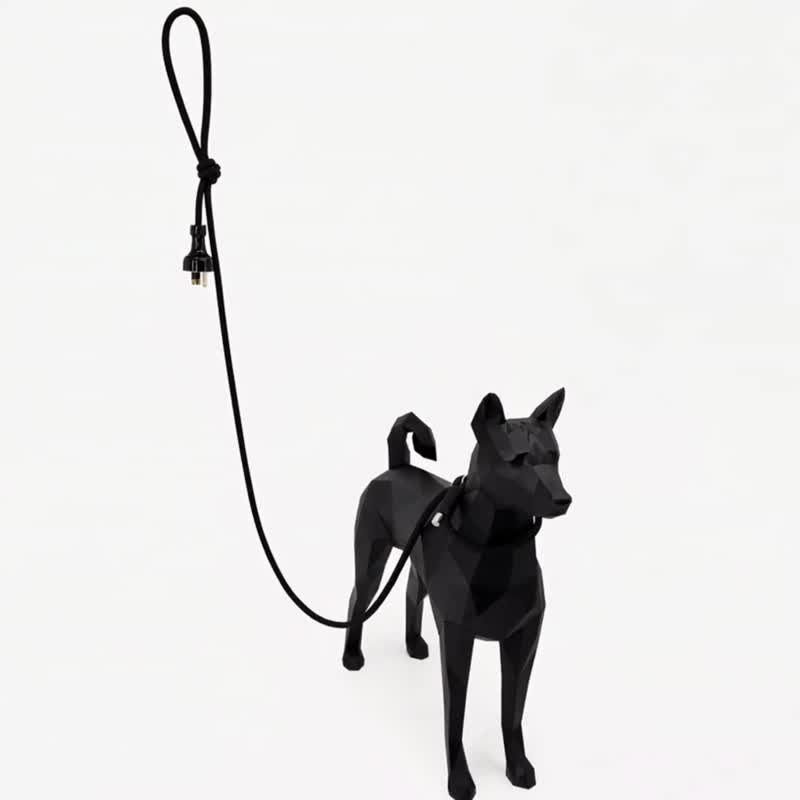 bump up 趣味插头P绳牵引绳 训练遛狗小中大型犬通用 - 项圈/牵绳 - 尼龙 黑色