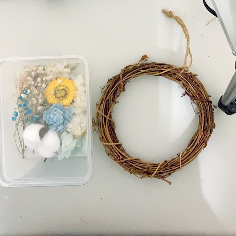 【鹿裳DIY】干燥花圈材料包*大型 附步骤说明书 - 植栽 - 植物．花 