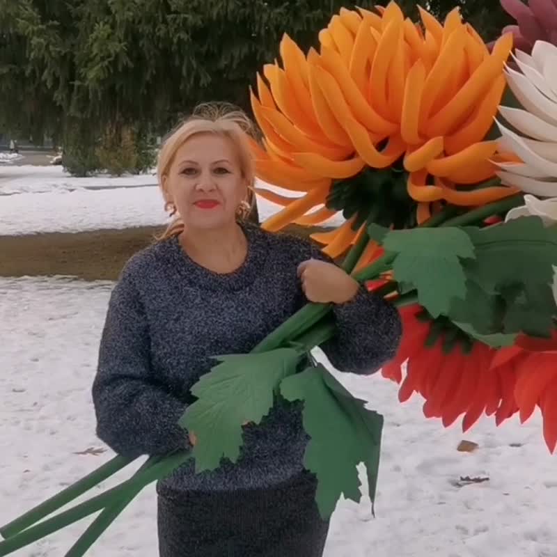 巨大的花朵。 75 厘米花。婚礼背景。巨型花束。活动豪华装饰 - 干燥花/捧花 - 其他材质 
