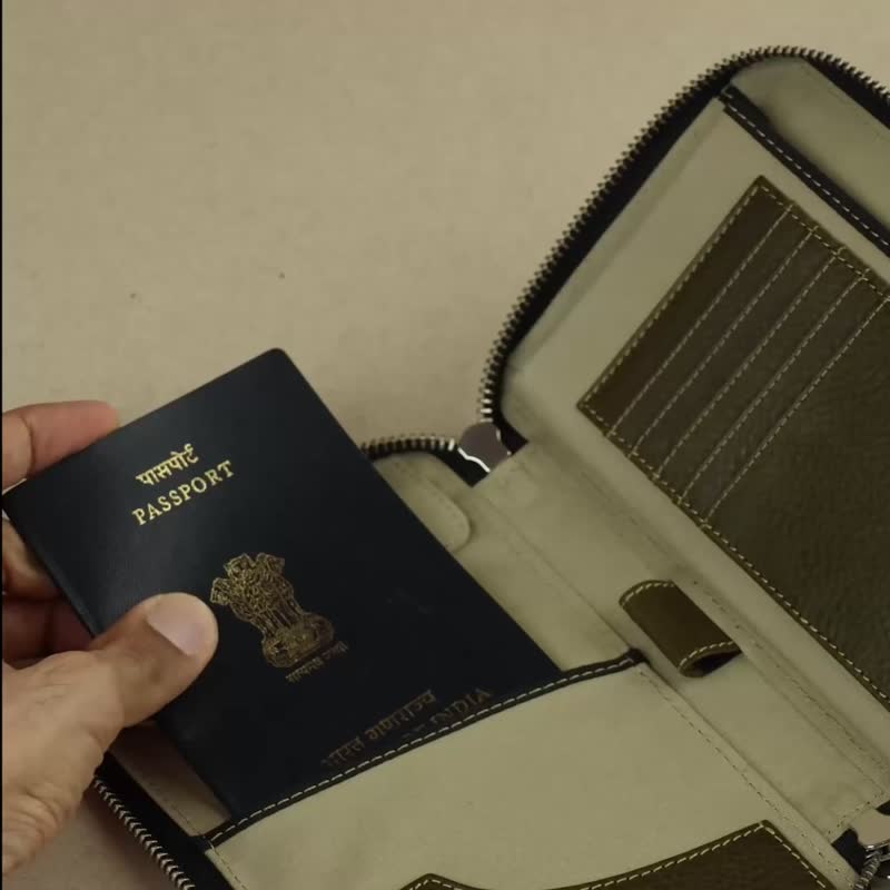 护照夹 - 护照夹/护照套 - 真皮 绿色