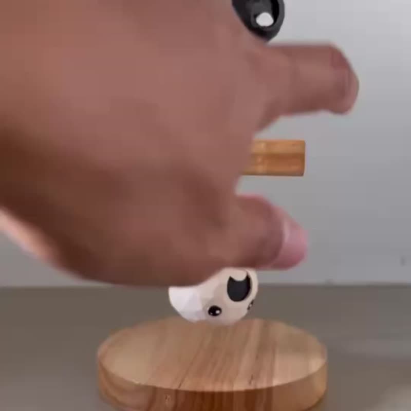 黑白（木雕） 已选中 - 玩偶/公仔 - 木头 