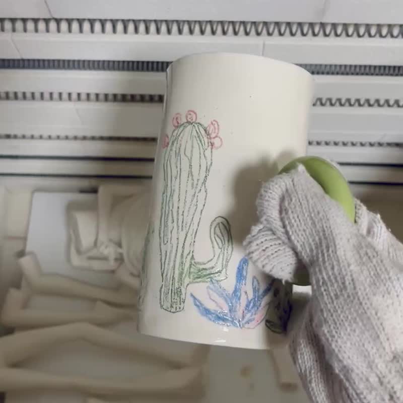 /沙漠绿洲/ 手捏陶瓷大壶 - 茶具/茶杯 - 陶 多色