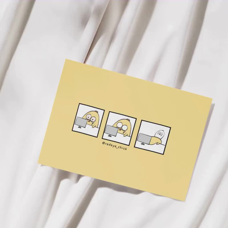 社畜鸡原创明信片 - 卡片/明信片 - 纸 
