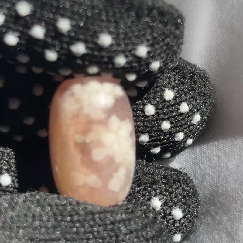 天然水晶 樱花玛瑙柱 牛血红 球状晶体水晶洞 樱花玛瑙 摆设 水 - 项链 - 水晶 粉红色