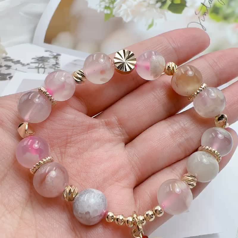 樱花玛瑙  | 有助疗愈舒心 - 手链/手环 - 水晶 
