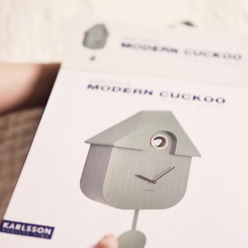 荷兰Karlsson, Modern Cuckoo 绿色摇摆布谷鸟挂钟 (整点报时) - 时钟/闹钟 - 塑料 绿色