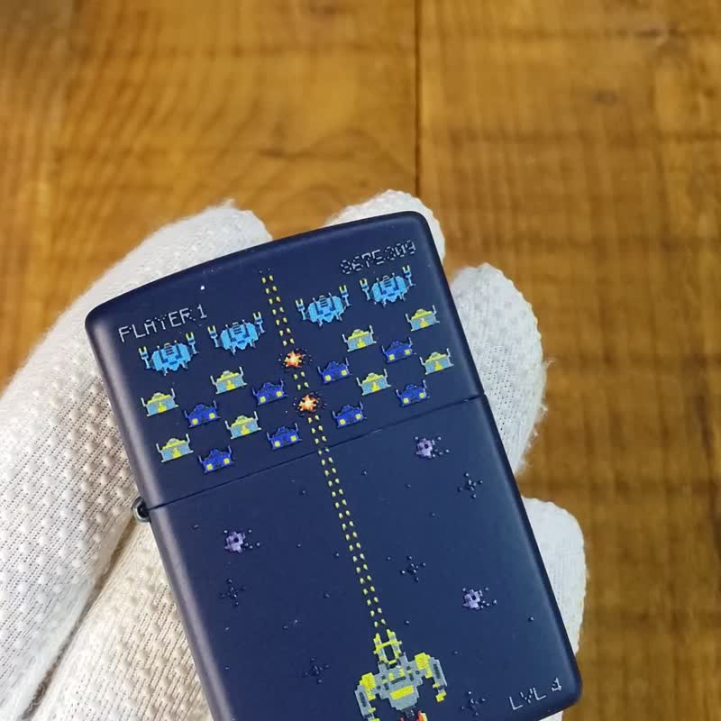 【ZIPPO官方旗舰店】 像素游戏设计防风打火机 49114 - 其他 - 铜/黄铜 蓝色