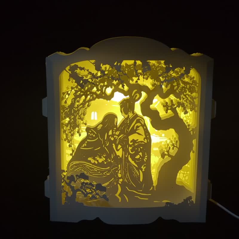 源氏物语- 梅B 纸雕灯饰艺品 - 木工/竹艺/纸艺 - 纸 白色