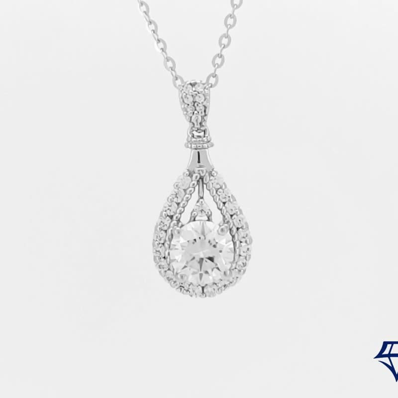 莫桑石 莫桑钻 0.5-2克拉满钻钻项链 台北门市 定制化订制白金 - 项链 - 其他材质 