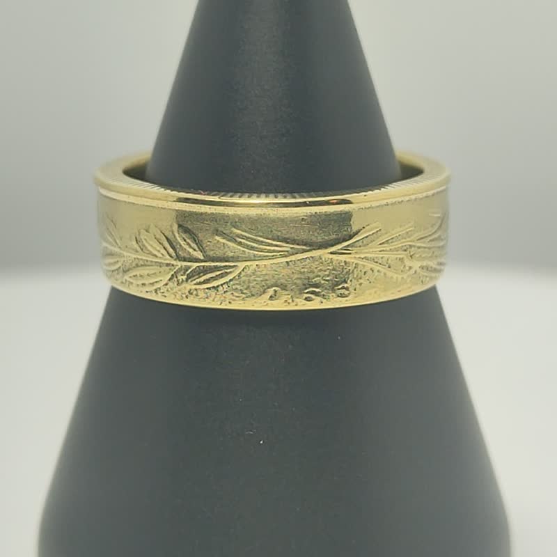 Turkey Coin Ring 500 lire 1990 coin rings for men coin rings for women - 戒指 - 其他金属 