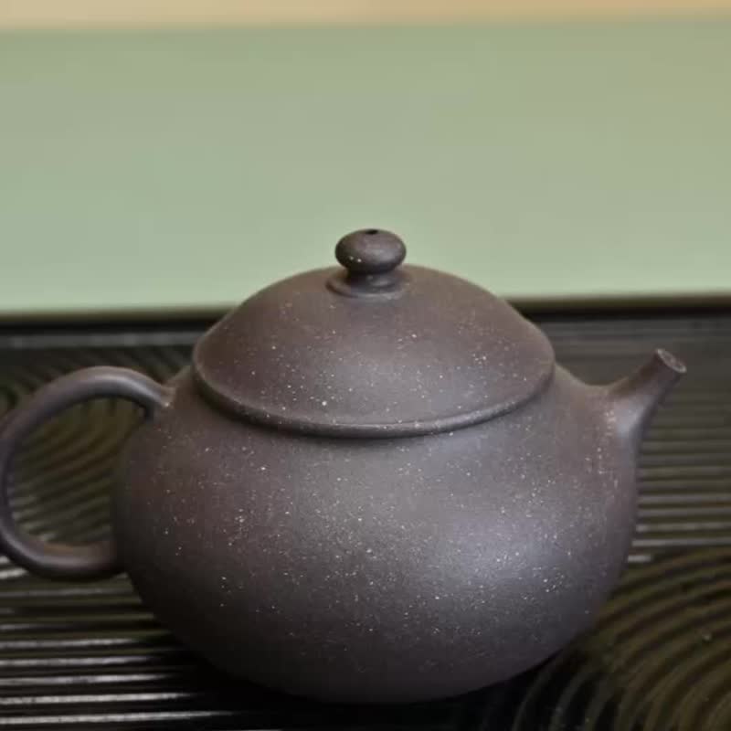 潘壶 天青泥 宜兴原矿小品壶慢生活 泡茶壶紫砂壶茶具110cc - 茶具/茶杯 - 陶 灰色
